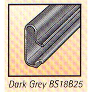 Dark Grey PVC Slatwall Inserts